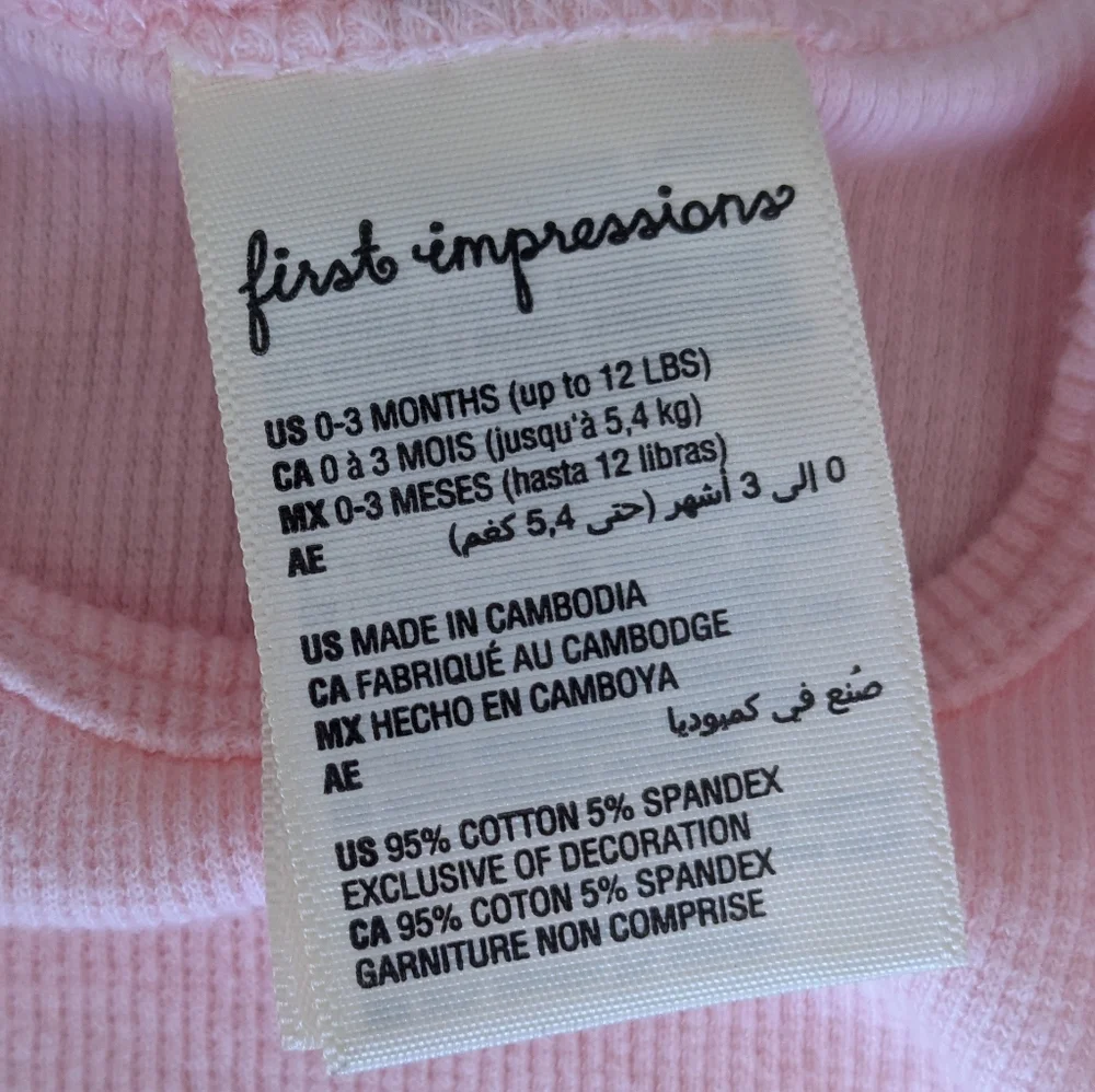 Pink Ruffled Baby Outfit